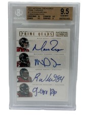 National Treasures Prime Quads Falcons Autograph Matt Ryan Roddy White /15