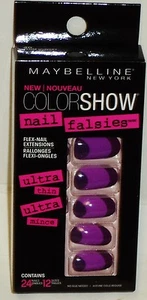 Maybelline Color Show Nail Falsies Self Adhesive Nails PLUM SUNSET #40 24ct - Picture 1 of 1