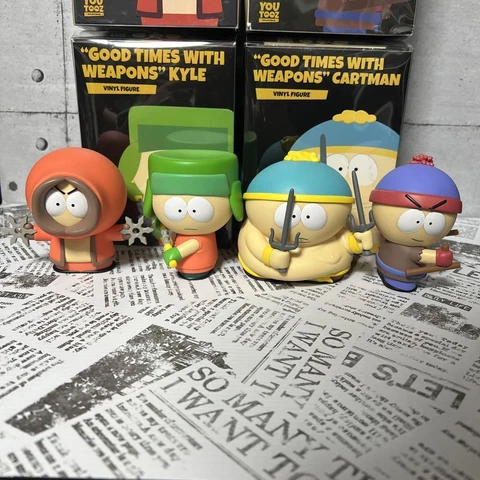 South Park Vinyl Figure Youtooz 4 Type Set Kenny Kyle Cartman Stan With Box Cover