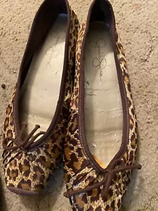 Jessica Simpson Size 8 Animal Flat Slip On Shoe Ballerina - Picture 1 of 1