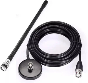 Antena CB 27MHz Soft Whip Magnetyczna podstawa do RG58 Midland 75-785 75-822 7W44 - Zdjęcie 1 z 12