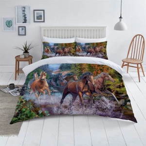 Game Wolf Bed Comforter Cover 3D Design Bedding Set Duvet Cover Queen Size - Picture 1 of 47