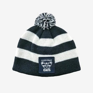 65164 GEELONG CATS AFL FOOTBALL KIDS INFANT BABY BEANIE HAT - Picture 1 of 1