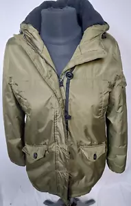 faded glory mens jacket MILTARY GREEN WIT SEVERAL POCKETS SIZE LG 12/14 - Picture 1 of 10