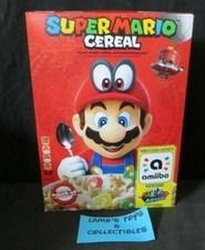 Nintendo Super Mario Cereal Special Amiibo Limited Ed Collectible Box Odyssey 
