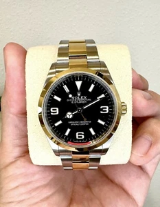 Rolex Explorer Two Tone 36mm 124273 Original Box And Papers - Picture 1 of 11