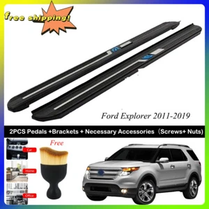 2 piezas estriberas estriberas peldaños laterales barras Nerf pedales aptos para Ford Explorer 2011-2019 - Imagen 1 de 4