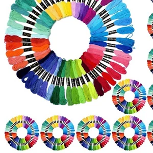 Premium 500 Skeins Mercerized Cotton Embroidery Floss - Crafting Essentials - Picture 1 of 9