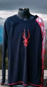 Camiseta Spyder Boys Manga Larga Gráfica Printada Roja/Negro Talla Mediana - Imagen 1 de 9