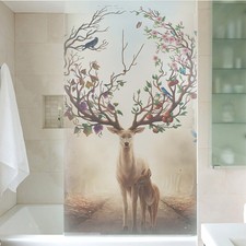 Nordic Frosted Static Cling Sticker Window Door Wall Kitchen and Bathroom Decor