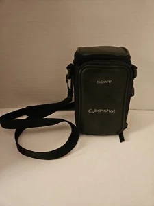 Vintage Sony Cyber-Shot Camera Leather Case Bag Only Good Condition - Picture 1 of 6