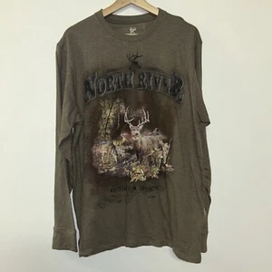 Vintage Y2k North River Long Sleeve T-shirt, Deadstock NWT, Size Medium - Picture 1 of 2