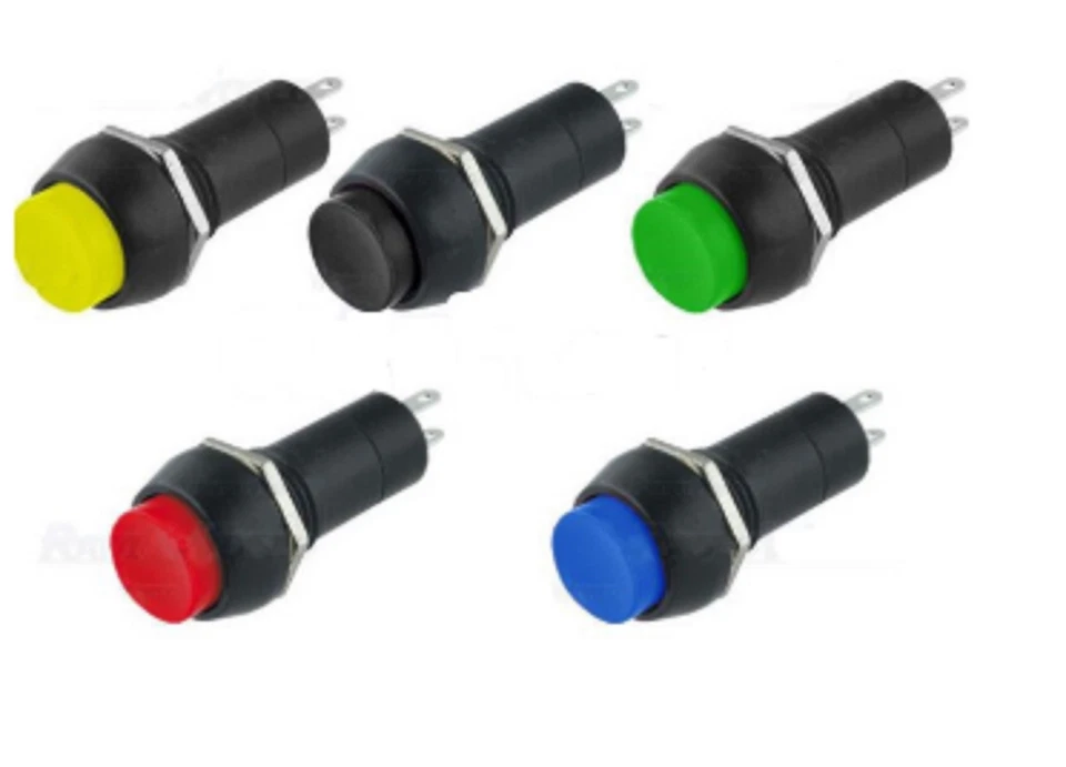 12mm Momentary Spring Push Button Momentary Switch Press Reset Auto etc NO - Image 1 of 1