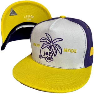 DEFECT Cayler and Sons VACAY MODE SnapBack Hat One Size Vacation Skull Palm Tree - Picture 1 of 5