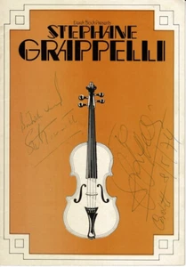 STEPHANE GRAPPELLI AUTOGRAPHED TOUR PROGRAMME+ LEN SKEAT AND ANOTHER+ A FOLIO - Picture 1 of 6