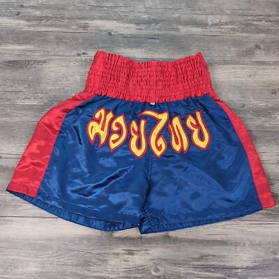 Thai Boxing Shorts Muay Thai Satin Shorts Men's XL See Photos Sports Athletics  - Image 1 of 4