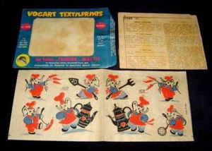 ELEPHANT 1960S IRON ON TRANSFER VOGART TEXTILPRINTS WITH ORIGINAL PACKAGE - Picture 1 of 1