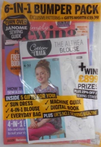Simply Sewing magazine #121 2024 Exclusive 6-in-1 Bumper Pack inc Althea Blouse