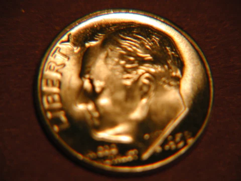 1958   Roosevelt Dime BU uncirculated gem! Cover