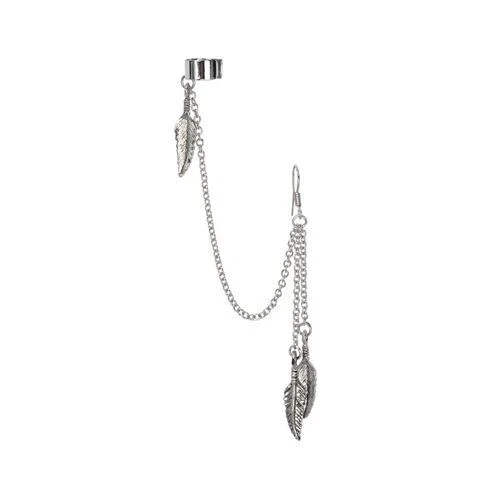 Pendiente esclavo de acero quirúrgico 316L oreja cartílago hélice manguito cadena plumas 22G Foto 1 de 1