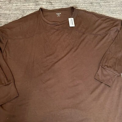 Old Navy Womens S Shirt Long Sleeve Stretch Active Ultralight Go-Dry Brown New - Image 1 of 4