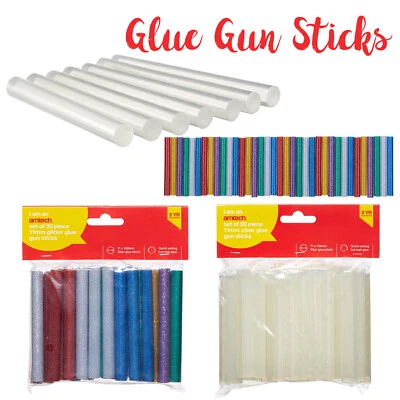 Amtech Hot Schmeltzend Kleber Pistole Stäbchen Craft Selbermachen Glitter Farbe/ - Bild 1 von 4