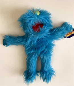 Fuzzy Blue Monster Hand Puppet 14” Silly Puppets, Still with Tags, Ships Fast - Picture 1 of 5