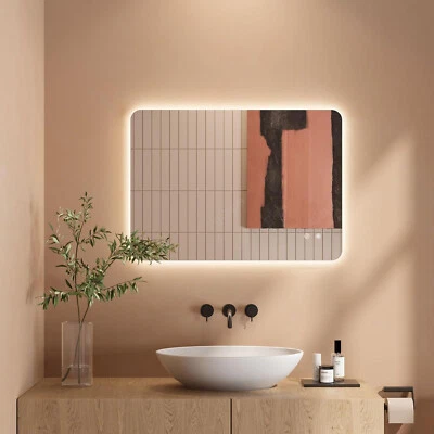 Specchio bagno LED con illuminazione specchio da parete specchio bagno specchio luminoso touch - Immagine 1 di 4