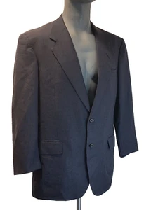 Oxford Kleidung Herren Größe 40R 2 Knopf Einfarbig Marineblau Sport Mantel Blazer Jacke - Bild 1 von 10