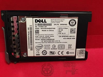 DELL intel 80GB uSATA 1.8" HotPlug Solid State Drive SSDSC1NB080G4R DPN/ F0PMD - Image 1 of 3