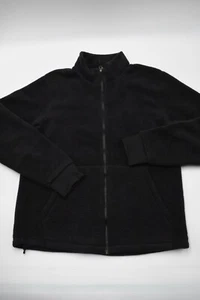 REI COOP Men Fleece Sweater Medium Black Mock Neck - Picture 1 of 12
