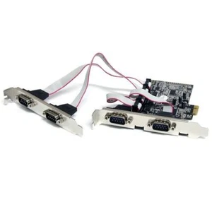 StarTech PEX4S553 4 Port Native PCI Express RS232 Serial Adapter Card with 16550 - Picture 1 of 1