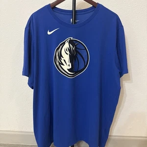 Dallas Mavericks Shirt Men 3XL Blue Basketball NBA Nike Mavs Short Sleeve Tee - Picture 1 of 7