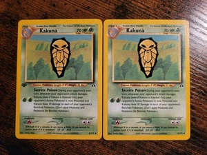 Kakuna 41/75 1st Edition And Unlimited Uncommon Neo Discovery Pokemon NM - Picture 1 of 2