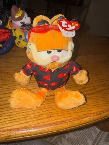 Ty 2005 GARFIELD Happy Valentine's Day Beanie Baby - 6” NEW - Picture 1 of 7
