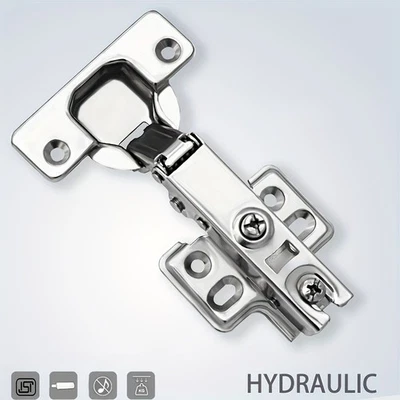 7PCS Stainless Steel Soft Close Cabinet Hinges - Durable for Kitchen & Wardrobe - Image 1 of 4