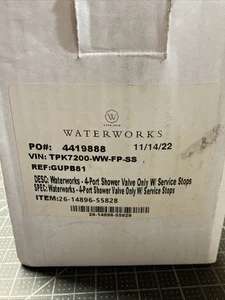 Waterworks TPK7220-WW-FP-SS 4-Port Duschventil nur mit Umsteller Service S Neu! - Bild 1 von 3