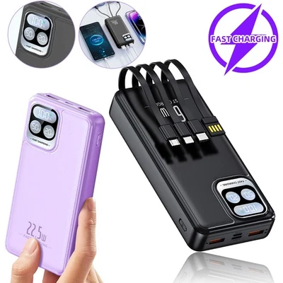 Power Bank Fast Charger 66W PD Powerbank Phone External Battery - USB & Type-C - image 1 of 4