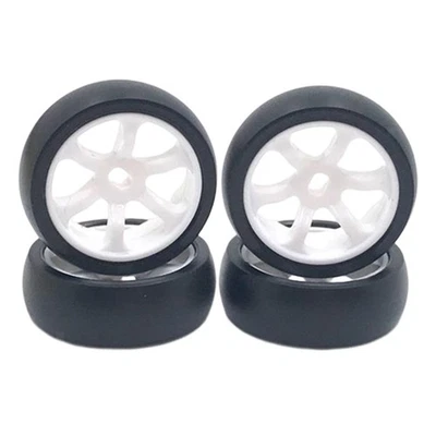 4x RC Car Rubber Tires 25mm Durable für Wltoys K969 K979 K989 K999 1/28 RC High - Bild 1 von 4