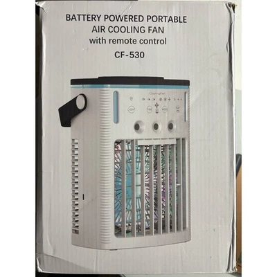 Battery Powered Portable Air Cooling Fan with Remote Contol CF-530  - Image 1 of 2