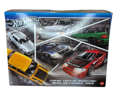 Hot Wheels Japan themed 6 Pack Silver Series Streets of Japan JDM DieCast Supra
