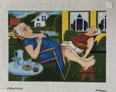 退休手绘针绣帆布 Maggie M-584 18ct 16x12 — 第 1/3 张图片