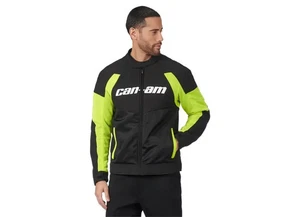 Can-Am BRP Men's Sythe Mesh Motorcycle Jacket Black Size Large Riding Biker New - Picture 1 of 6