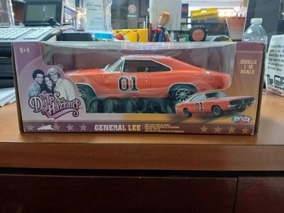 JOY RIDE DIE CAST 1969 DODGE CHARGER GENERAL LEE THE DUKES OF HAZZARD SCALE 1:18 - Image 1 of 4