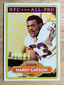 1980 Topps #135 Harry Carson AP (NMMT) - Bild 1 von 2