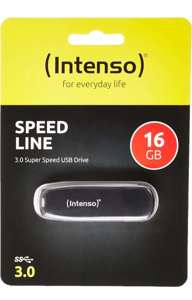 Intenso Speed Line 16 GB USB 3.0 - Schwarz