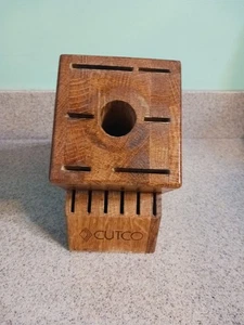 Cutco 13 Slot Wooden Knife Block - Picture 1 of 5