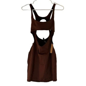 Skims Brown Recycled Dress Cut Out Tank Dress Size XXS New with tags  - Picture 1 of 6