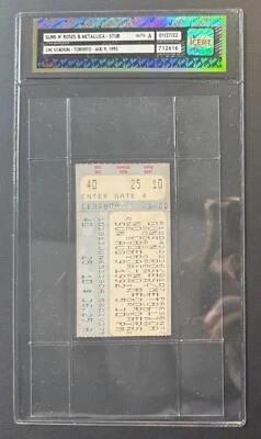 1992 Guns N’ Roses & Metallica Concert Ticket Stub iCert CNE Stadium Toronto - Image 1 of 4
