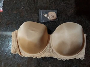 CALVIN KLEIN WOMANS SEDUCTIVE COMFORT LACE STRAPLESS BRA SIZE 38 D - Picture 1 of 2